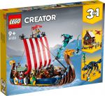 LEGO CREATOR 31132 STATEK WIKINGÓW I WĄŻ Z MIDGARDU
