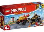 LEGO NINJAGO 71789 BITWA SAMOCHODOWO-MOTOCYKLOWA MIĘDZY KAIEM I RASEM